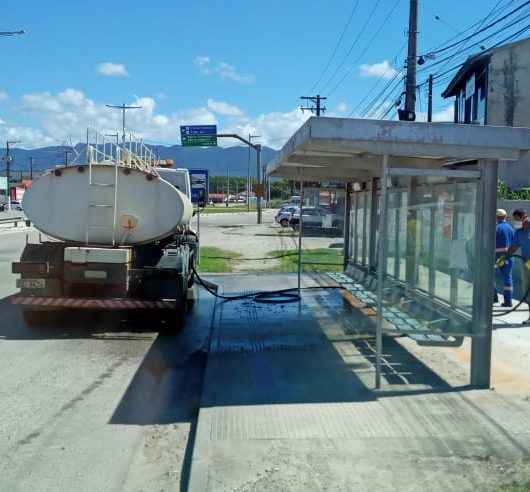 Higienização em espaços públicos chega à Região Sul de Caraguatatuba
