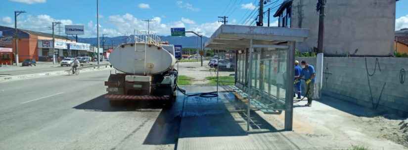 Higienização em espaços públicos chega à Região Sul de Caraguatatuba