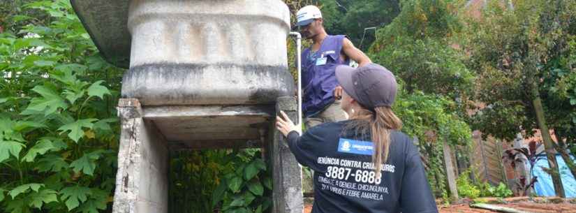 Equipes do CCZ percorrem ruas do Massaguaçu e Porto Novo orientando moradores no combate à dengue