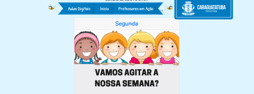 Site educativo da rede municipal de Caraguatatuba disponibiliza novos conteúdos