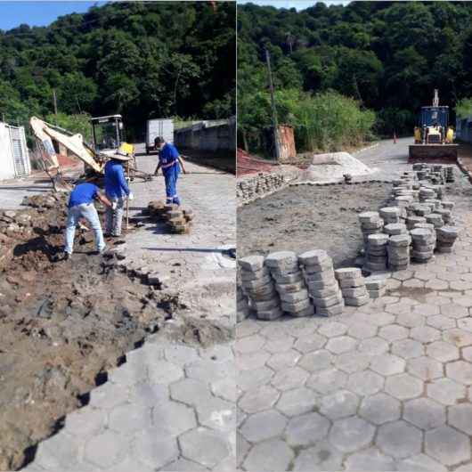 Prefeitura realiza manutenção de vias e reassentamento de bloquetes na Martim de Sá