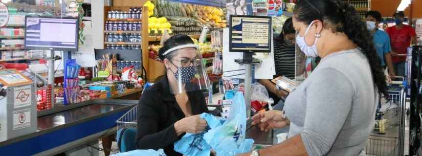 Uso obrigatório de máscaras começa a valer em Caraguatatuba e Vigilância Sanitária fiscaliza comércio