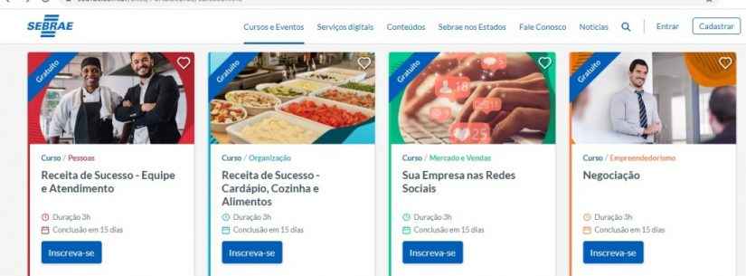 Sebrae oferece mais de 120 cursos gratuitos online sobre empreendedorismo