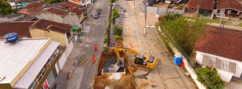 Obras contra enchentes na região do Tinga avançam