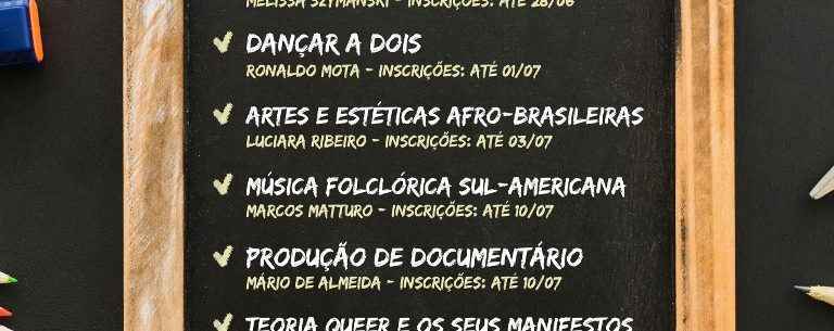 Governo do Estado de São Paulo abre inscrições para Oficinas Culturais on-line