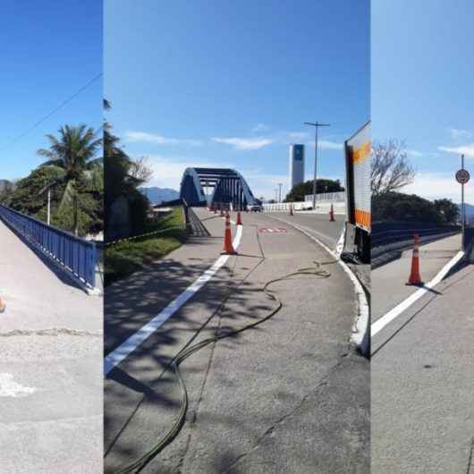 Prefeitura reforça sinalização para ciclistas e pedestres na Ponte do Porto Novo