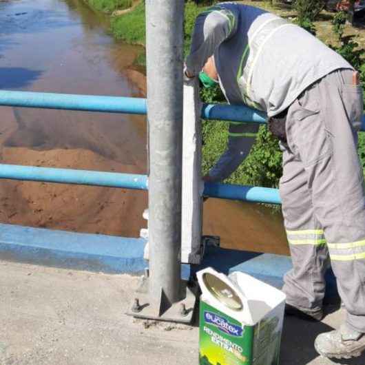 Ponte sobre o Rio Santo Antônio recebe revitalização