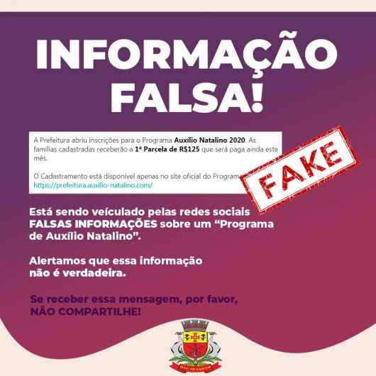 Prefeitura de Caraguatatuba alerta para golpe do Programa Auxílio Natalino Prefeitura de Caraguatatuba alerta para golpe do Programa Auxílio Natalino
