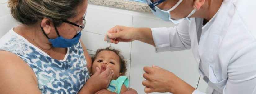 Caraguatatuba vacina 59,48% das crianças contra paralisia infantil