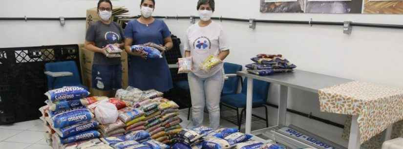 Fundo Social de Caraguatatuba repassa 2 toneladas de alimentos doados em evento esportivo