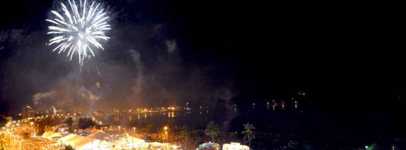 Réveillon em Caraguatatuba sem a tradicional queima de fogos na Avenida da Praia