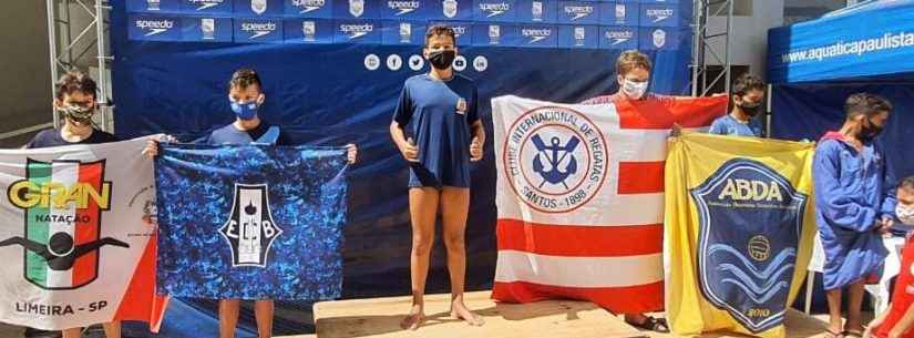 Atleta de Caraguatatuba conquista duas medalhas em Campeonato Paulista de natação
