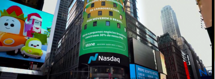 Caraguatatuba é homenageada em telão da Times Square, em Nova York