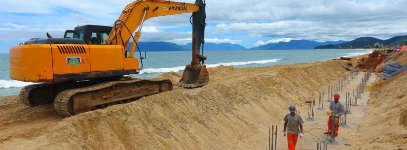 Governo do Estado continua com obras contra erosões na orla do Massaguaçu