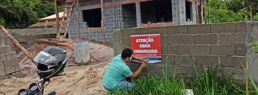 Prefeitura de Caraguatatuba embarga obras irregulares na Região Norte