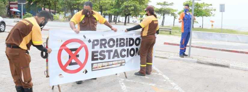 Estacionamentos próximos às praias estão proibidos em Caraguatatuba