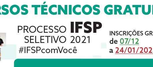 Instituto Federal segue com inscrições abertas para processo seletivo até domingo (24)