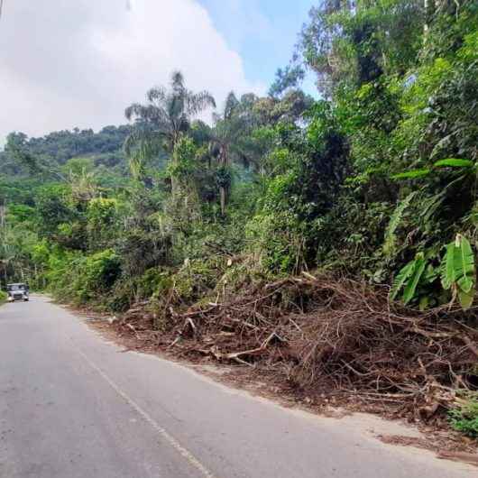 Prefeitura de Caraguatatuba realiza manutenção na Estrada do Rio Claro