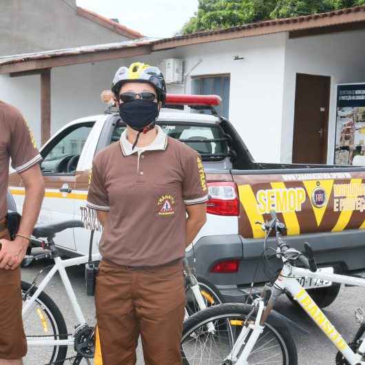 Prefeitura de Caraguatatuba inicia fiscalização de trânsito com uso de bicicletas