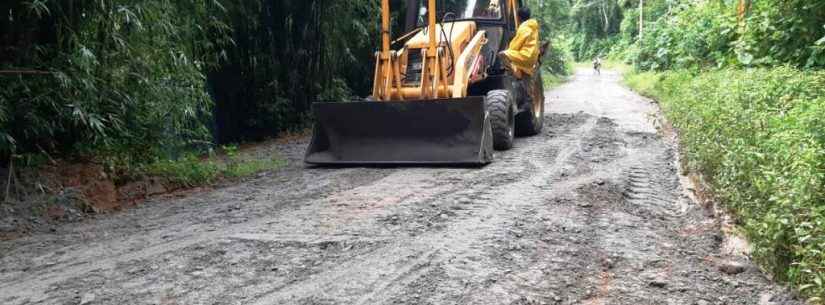 Prefeitura de Caraguatatuba finaliza manutenção na estrada do Poço da Anta