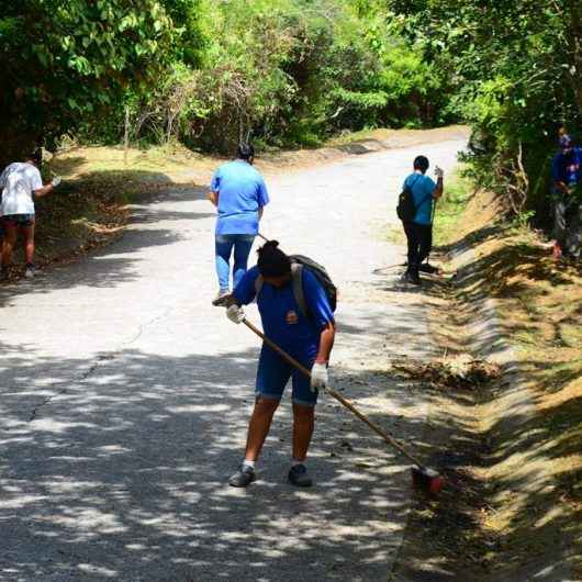 Serviços de manutenção são realizados no Morro Santo Antônio