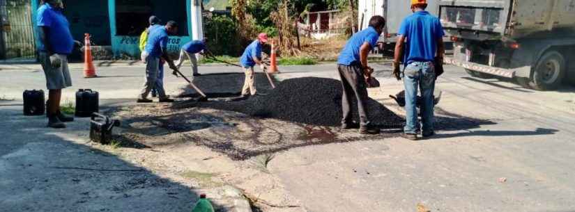 Prefeitura de Caraguatatuba continua com reparo de ruas na Região Sul