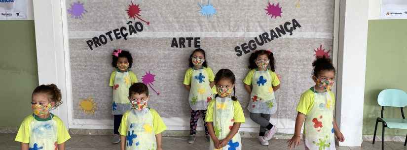 Através da produção de máscaras, entidade de Caraguatatuba desenvolve projeto pedagógico e de geração de renda