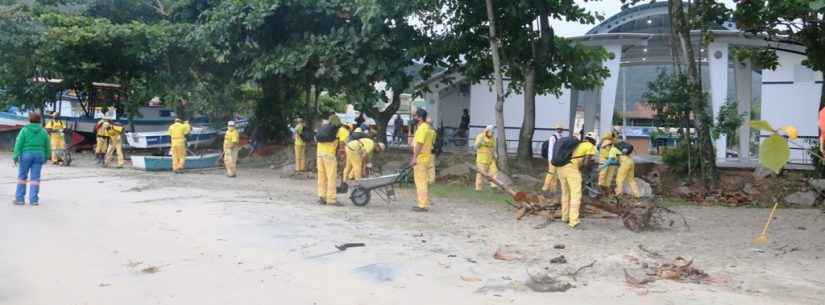 Prefeitura de Caraguatatuba realiza megaoperação de limpeza de praias nesta sexta-feira (7/5)