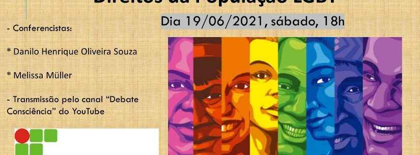 IFSP Caraguatatuba promove webconferência sobre a luta pelos direitos da população LGBT