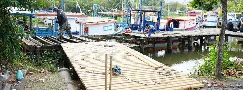 Prefeitura de Caraguatatuba reforma deck no Porto Novo