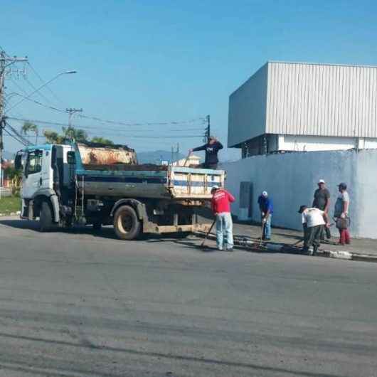 Pontal Santamarina recebe ‘Operação Tapa Buracos’