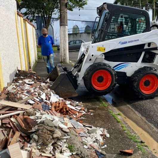 Região Sul recebe manutenção e mais de 50 toneladas de resíduos são retiradas das vias públicas