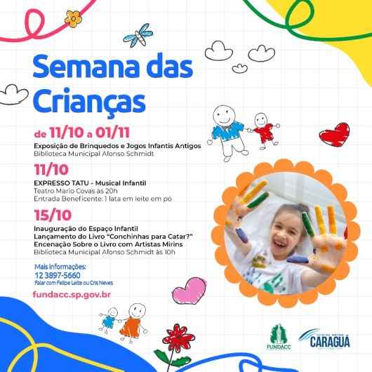 FUNDACC celebra Semana da Criança com inauguração de Espaço Infantil na Biblioteca e musicais no Teatro Mario Covas