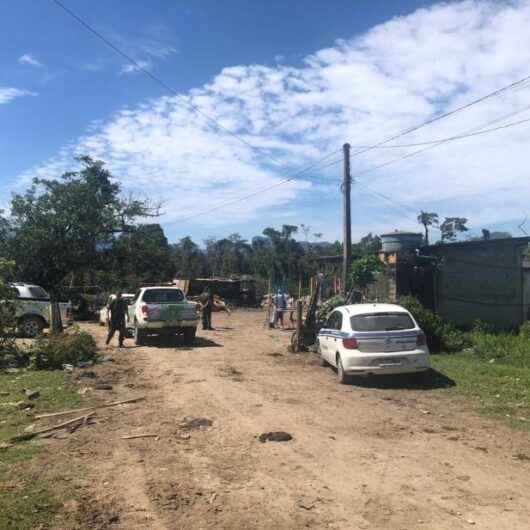 Fiscalização e Policia Ambiental flagram denúncia de invasão de área e maus-tratos a animal no bairro Golfinhos