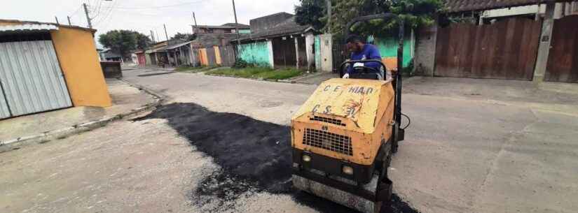 Operação Tapa Buracos chega ao bairro Perequê-Mirim, região sul de Caraguatatuba