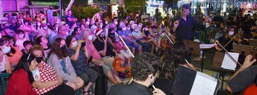 Prefeitura Municipal, Fundacc e Turismo promovem apresentações natalinas na Praça Dr. Cândido Mota