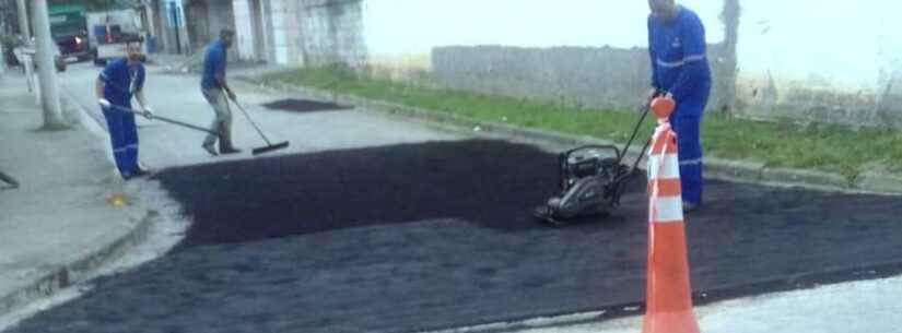 Mais de 160 toneladas de asfalto são utilizadas na Operação Tapa Buracos durante o mês de novembro