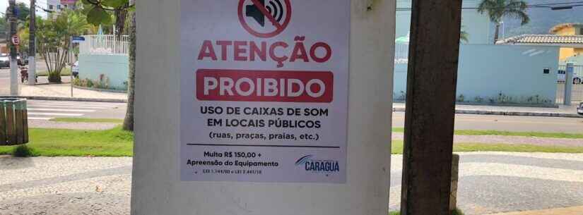 Prefeitura de Caraguatatuba instala placas de perturbação do sossego na Martim de Sá