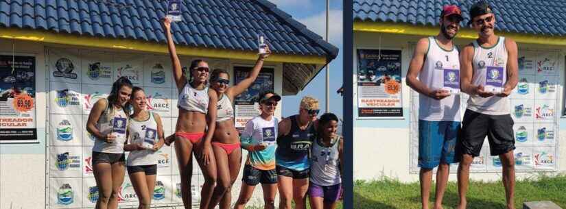 Atletas de Caraguatatuba dominam Copa São Paulo de Vôlei de Praia em Peruíbe