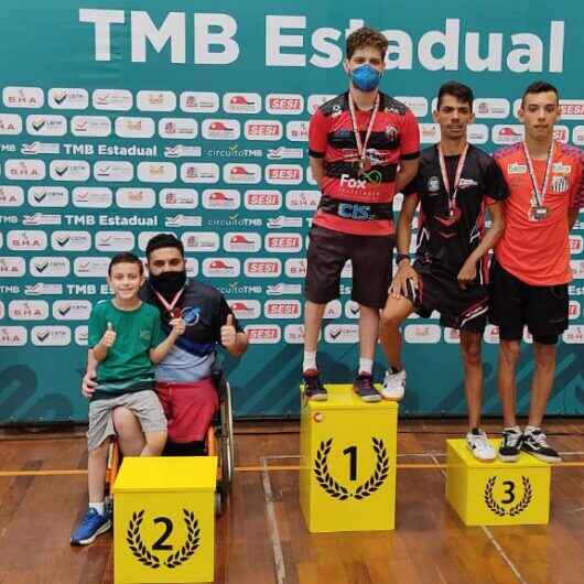 Atleta paralímpico de Caraguatatuba conquista 2º lugar na 1ª etapa do Ranking Paulista de Tênis de Mesa