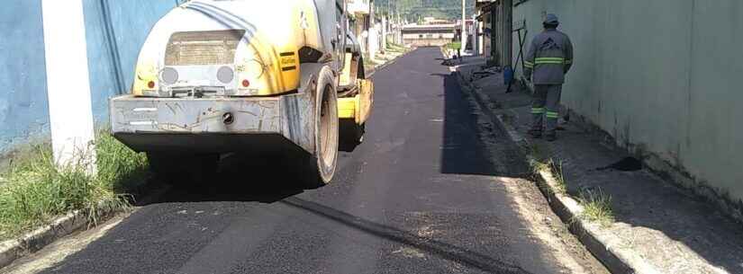 Prefeitura de Caraguatatuba realiza obras de pavimentação asfáltica na Região Sul