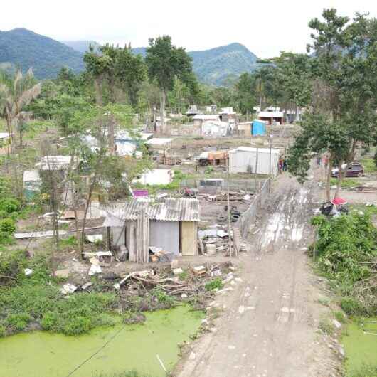 Prefeitura e Polícia Ambiental retiram piquetes que demarcavam área de invasão no bairro Pegorelli