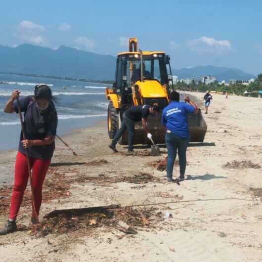 Prefeitura de Caraguatatuba mantém equipes de limpeza durante Feriado de Páscoa