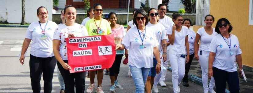 No Dia Mundial da Saúde, caminhada reforça importância da atividade física na prevenção de doenças