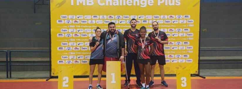 Atletas de Tênis de Mesa de Caraguatatuba conquistam medalhas no TMB Challenger Plus em Cruzeiro