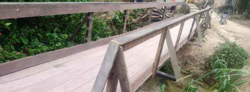 Prefeitura de Caraguatatuba reforma ponte de madeira no Sertão dos Tourinhos, na região norte
