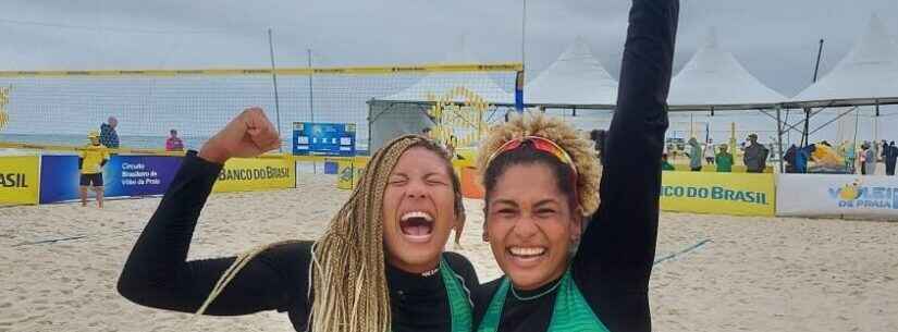 Pela primeira vez, dupla de Caraguatatuba conquista vaga para fase principal do Circuito Brasileiro de Vôlei de Praia