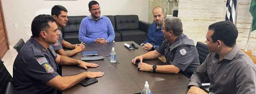 Prefeito Aguilar Junior recebe novo comandante da PM e reforça pedido de construção da sede oficial da Força Tática