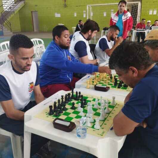 Caraguatatuba fica na 5ª colocação no xadrez nos Jogos Regionais 2022