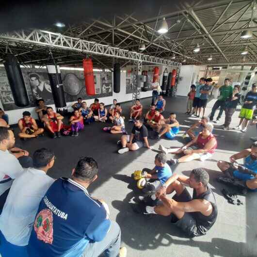 Equipe de Boxe de Caraguatatuba participa de novo treinamento no Estádio do São Paulo FC